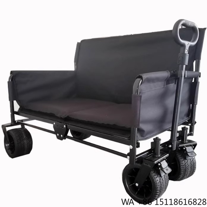 Sofas - JXFT Multifunctional Four-Wheel Metal Outdoor Folding