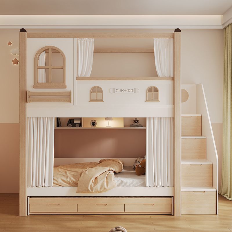 Bunk Bed With Stairs And Slide - Children's Bunk Bed with Slide and