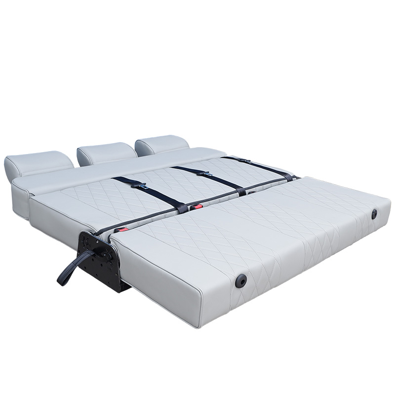 Sofas - Customizable Breathable Leather Three-Fold Sofa Bed