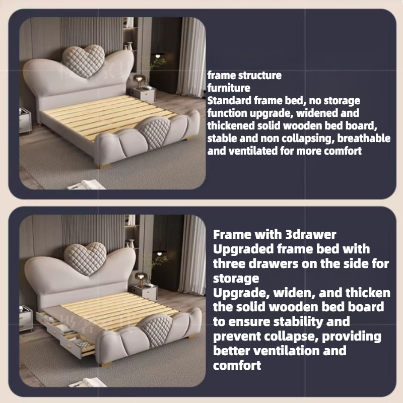 200x220cm Double Bed Queen Siz - đánh giá và giá King Size Bed Frame With Storage Drawers