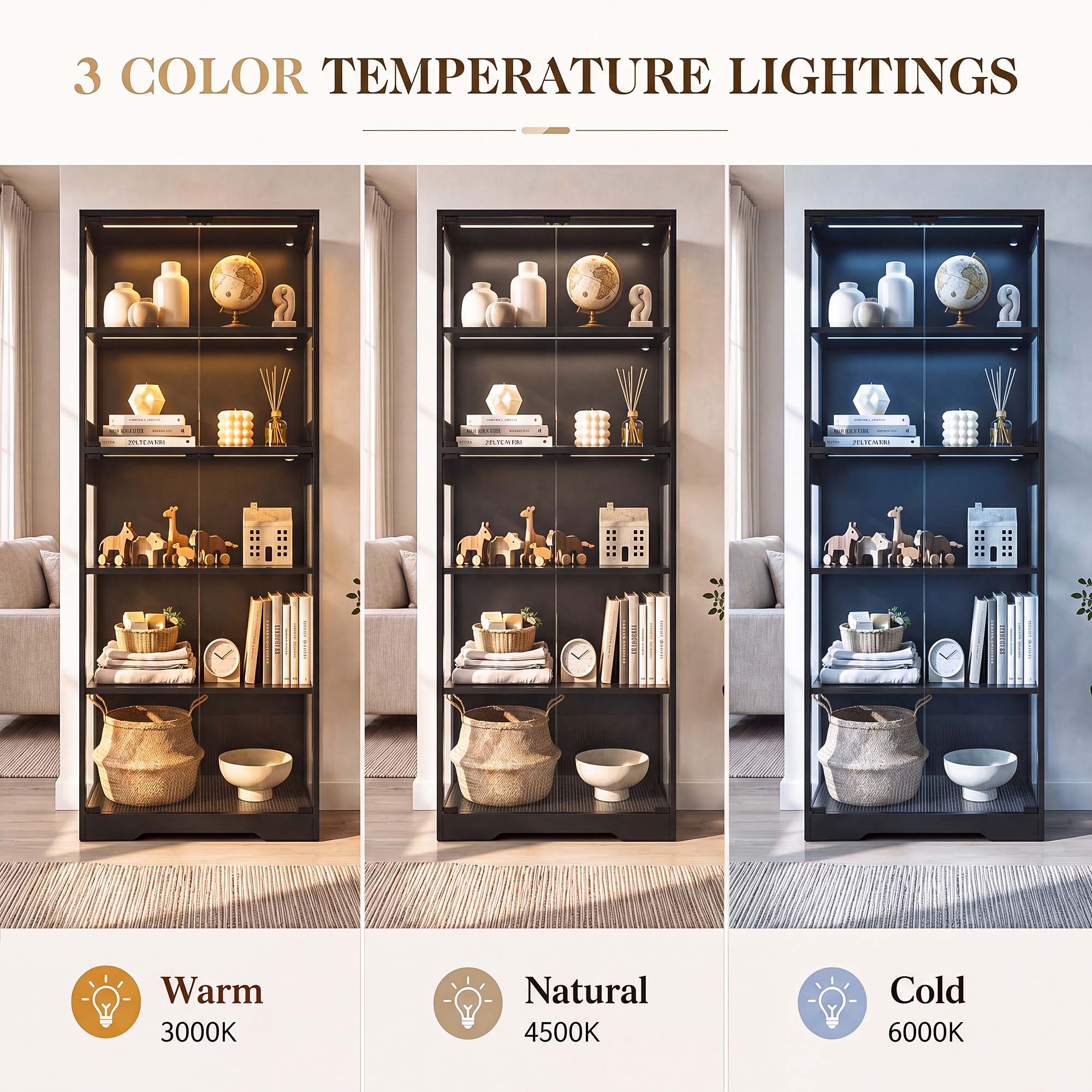 TCGBKAF 5‑Tier Display Cabinet - đánh giá và giá Office Furniture