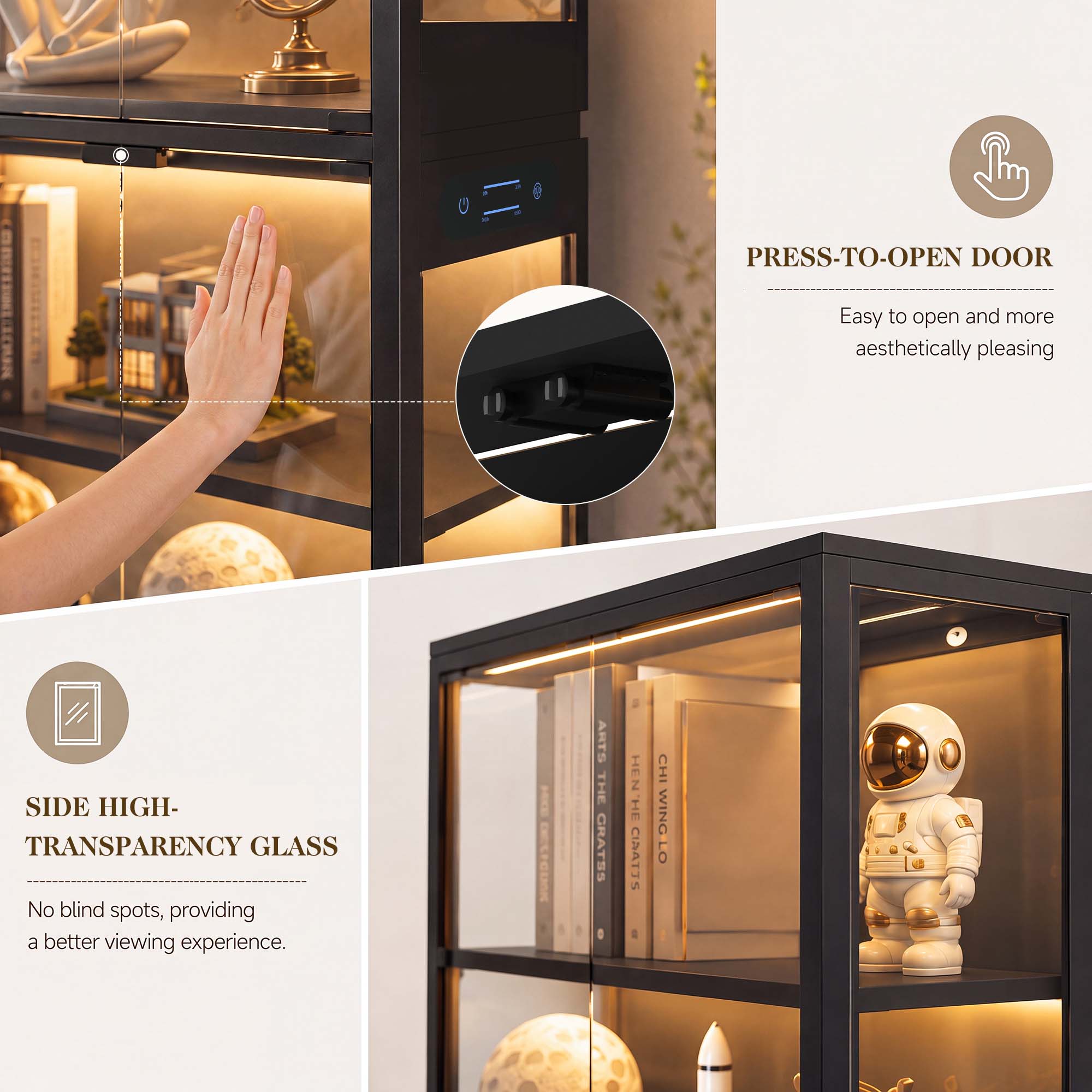 TCGBKAF 5‑Tier Display Cabinet - đánh giá và giá Office Furniture