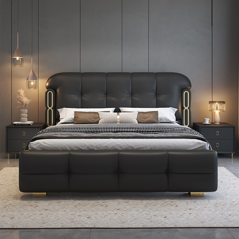 Modern Luxury Wooden Bedroom F - đánh giá và giá King Size Bed Frame With Storage Drawers