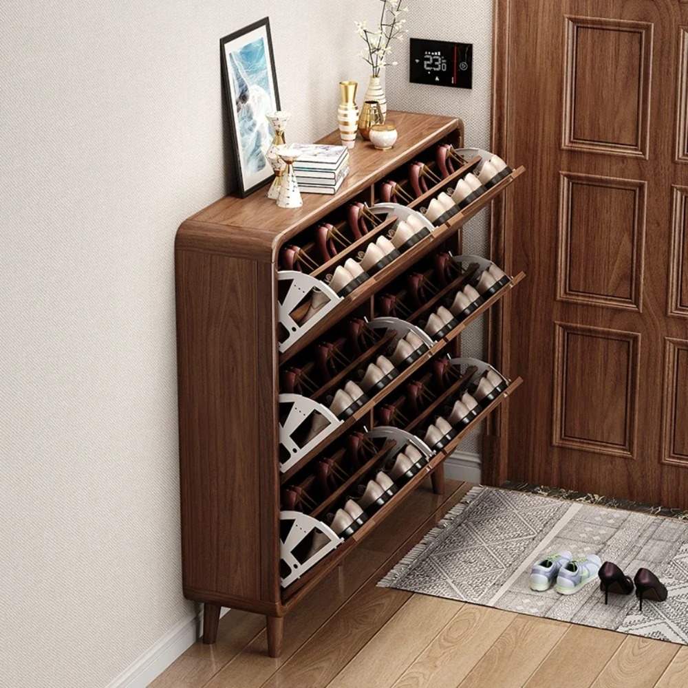 Slim Flip Door Shoe Cabinet Ru - đánh giá và giá Shoe Rack Cabinet Narrow Entryway