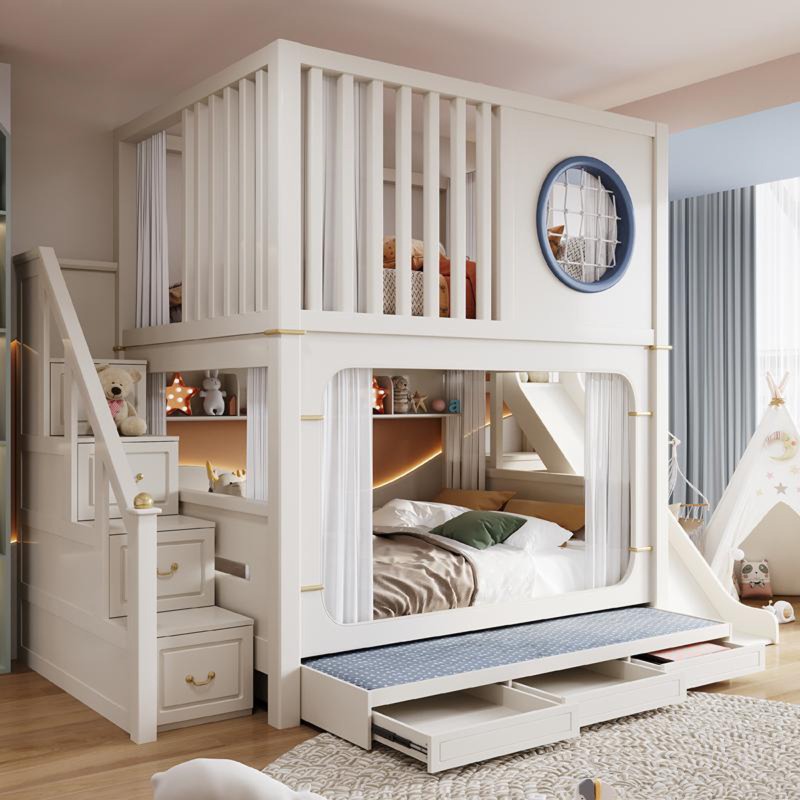 Kids' Bunk Beds with Slide and - đánh giá và giá Bunk Bed With Stairs And Slide