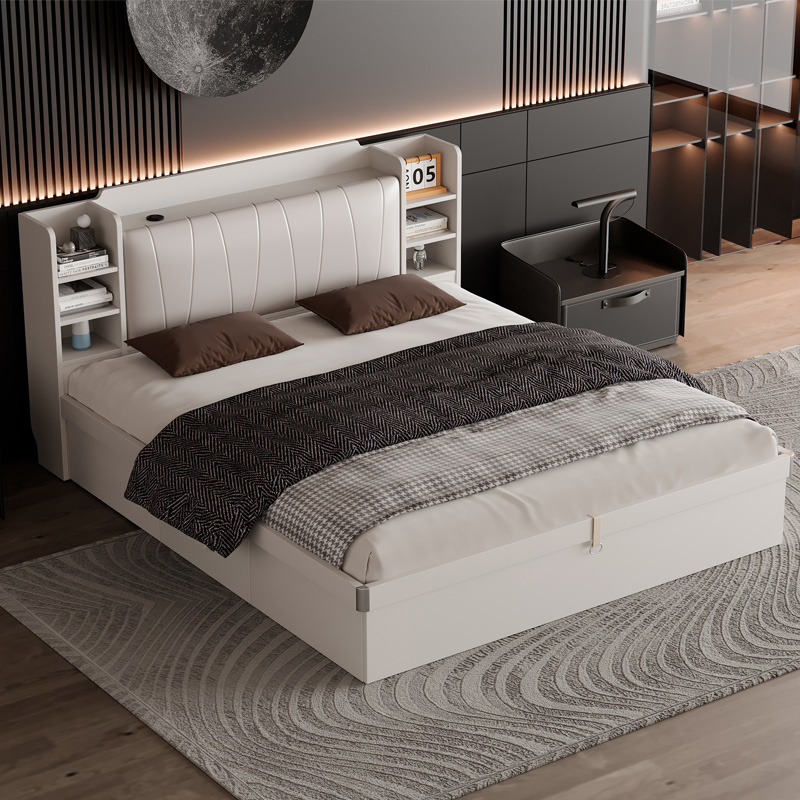 Wooden Modern Sets Hydraulic L - đánh giá và giá King Size Bed Frame With Storage Drawers
