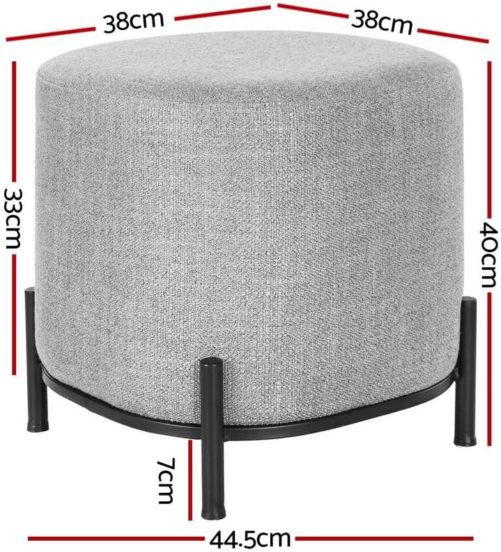 **/Ottoman, Round Footstool Lo - đánh giá và giá Bedroom Furniture