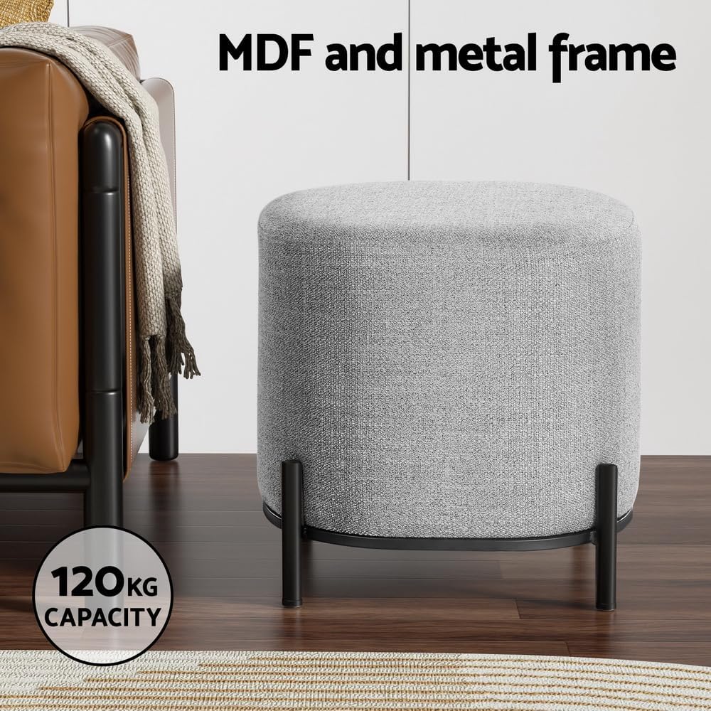 **/Ottoman, Round Footstool Lo - đánh giá và giá Bedroom Furniture
