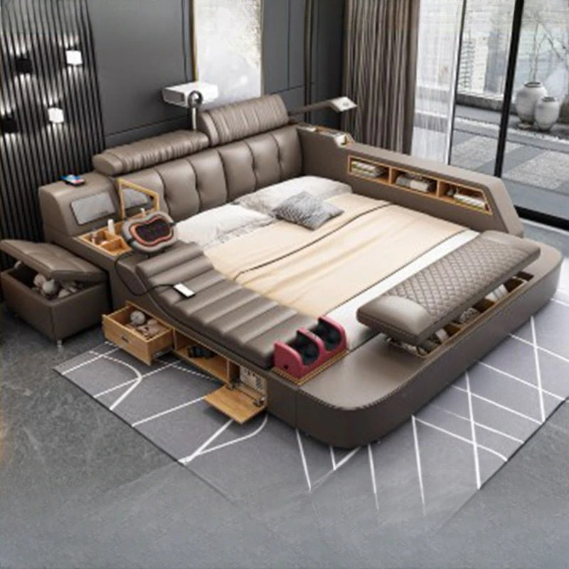 Headboard Storage Double Bed W - đánh giá và giá King Size Bed Frame With Storage Drawers
