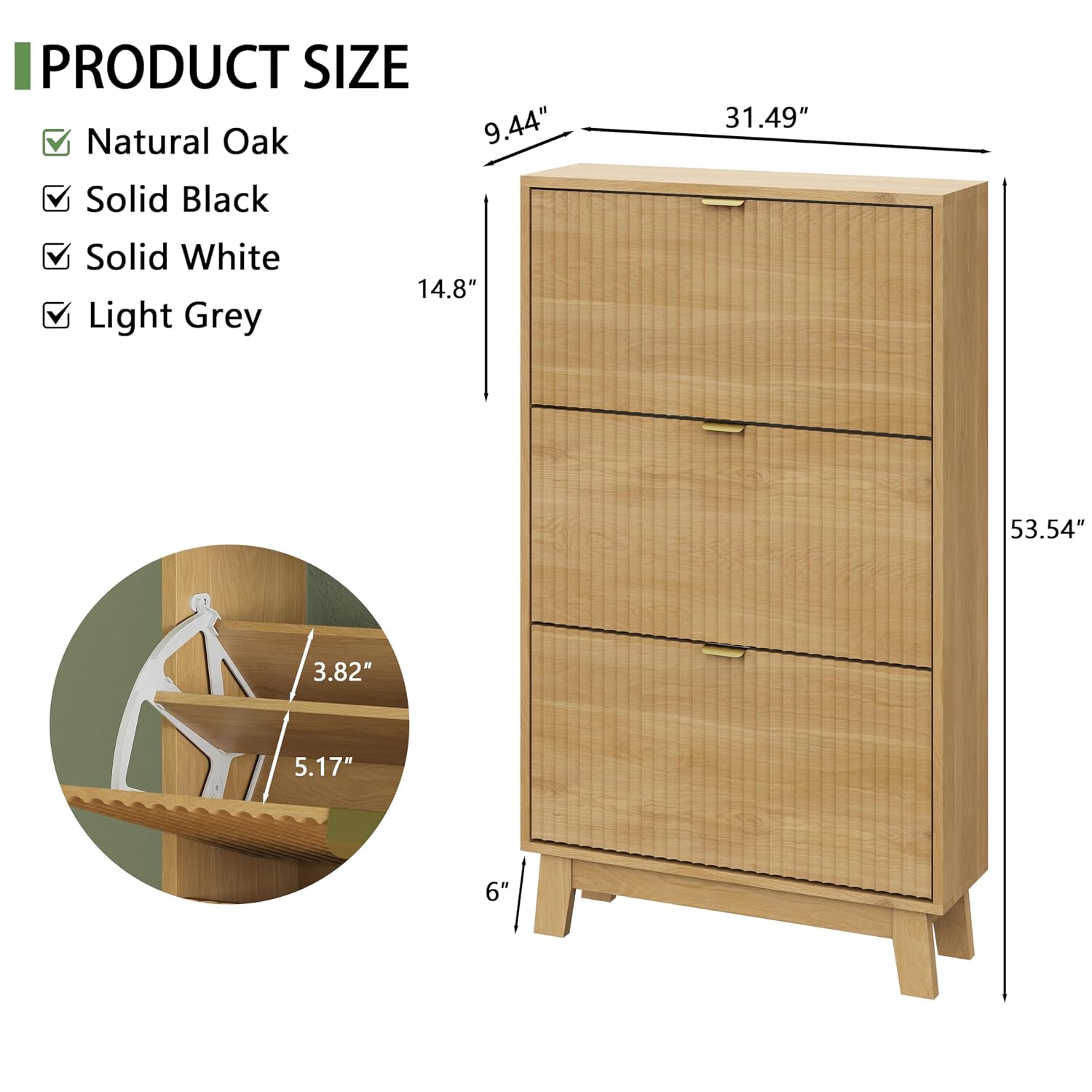 Shoe Cabinet 3 Flip Drawers, 5 - đánh giá và giá Shoe Rack Cabinet Narrow Entryway