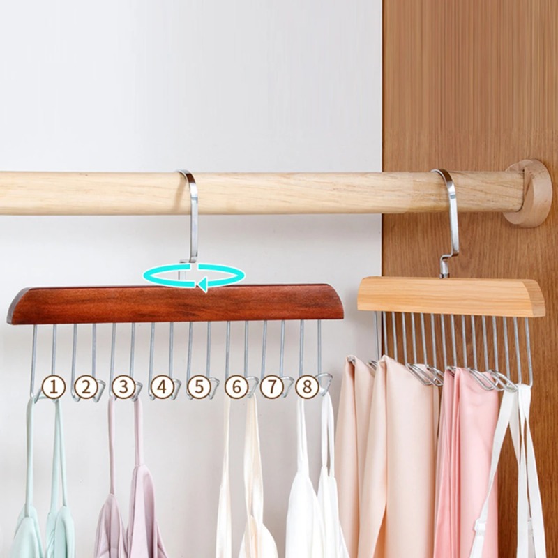 Solid Wood Eight-hook Hanger M - đánh giá và giá Bedroom Furniture