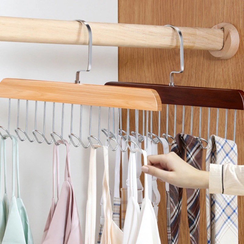 Solid Wood Eight-hook Hanger M - đánh giá và giá Bedroom Furniture