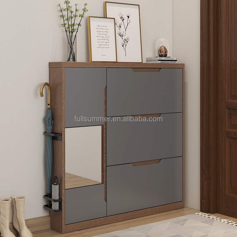 Slim Shoe Cabinet, 17cm/6.7 in - đánh giá và giá Shoe Rack Cabinet Narrow Entryway