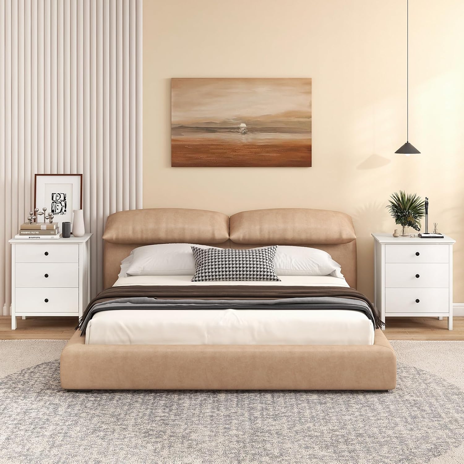 Nightstand with 3 Drawers Set  - đánh giá và giá Solid Wood Nightstand 2 Drawers