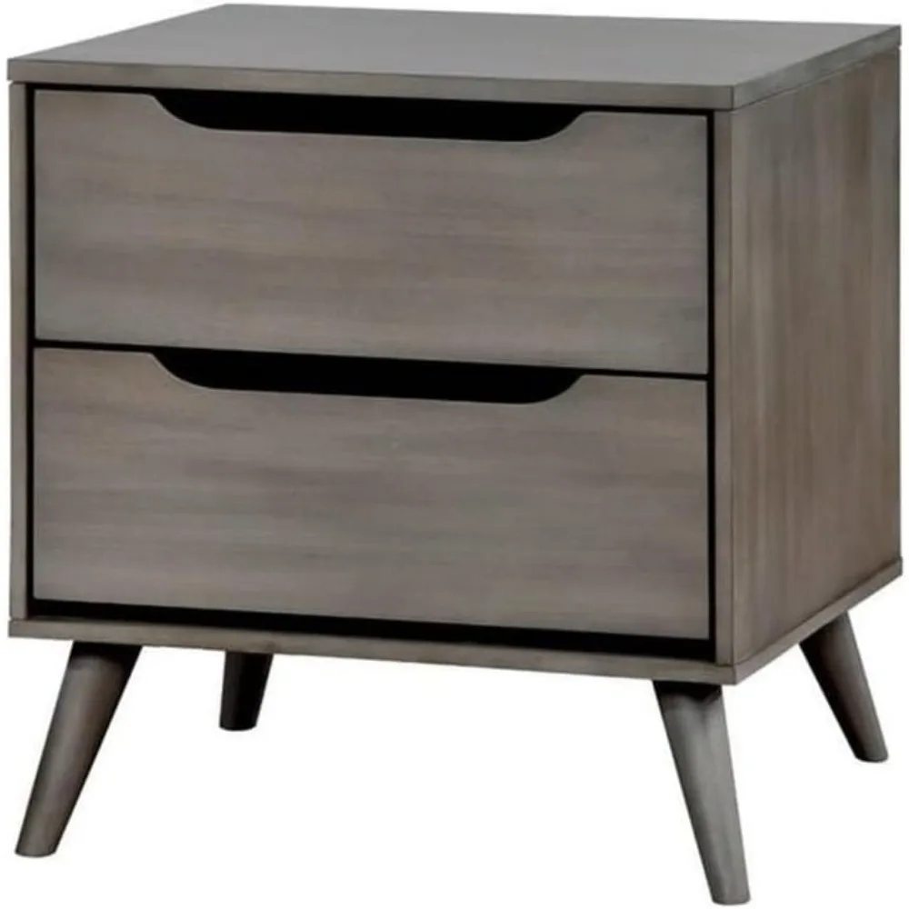 For 2-Drawer Mid-Century Solid - đánh giá và giá Solid Wood Nightstand 2 Drawers
