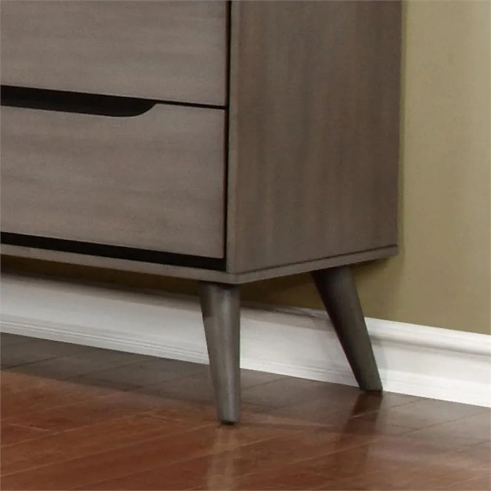 For 2-Drawer Mid-Century Solid - đánh giá và giá Solid Wood Nightstand 2 Drawers