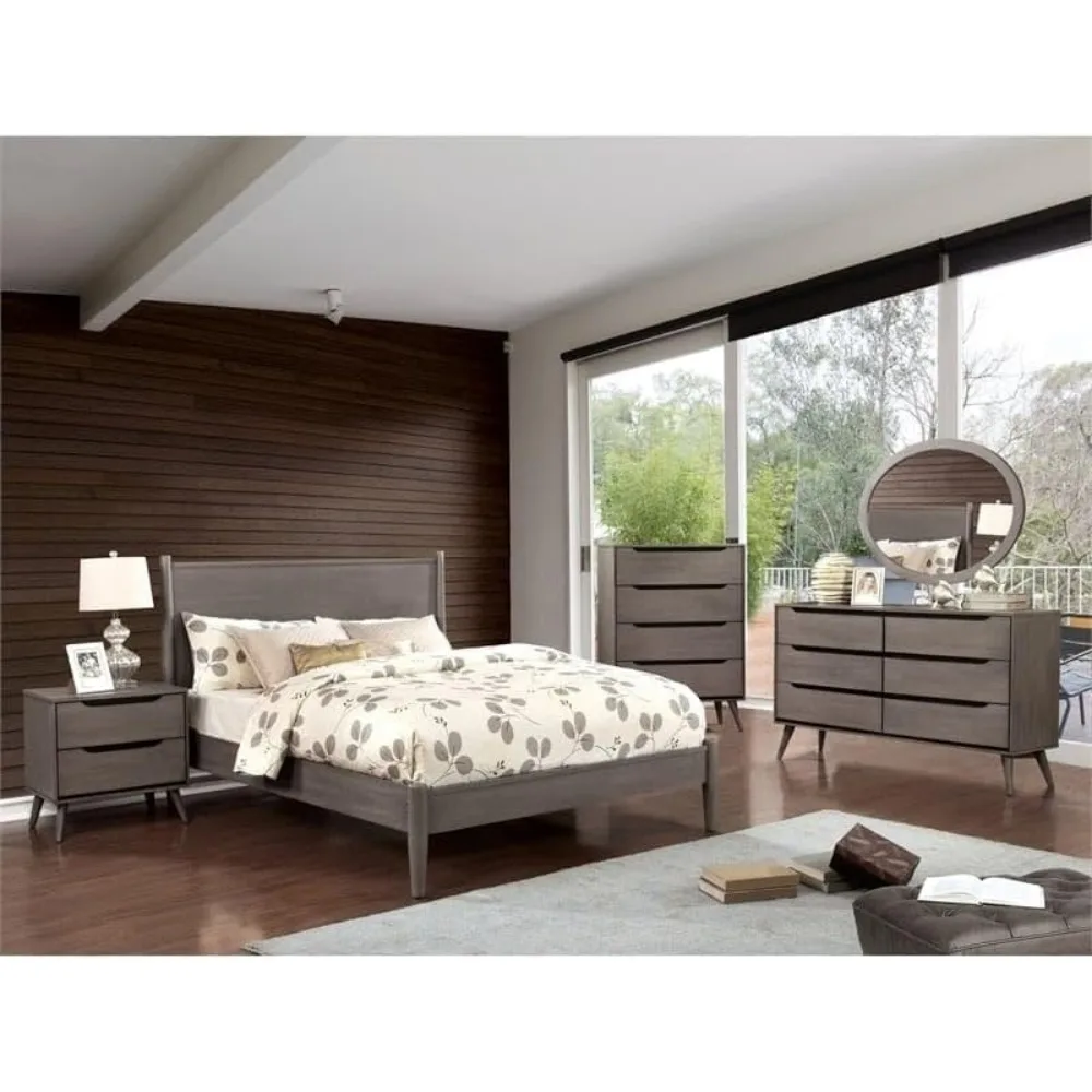 For 2-Drawer Mid-Century Solid - đánh giá và giá Solid Wood Nightstand 2 Drawers