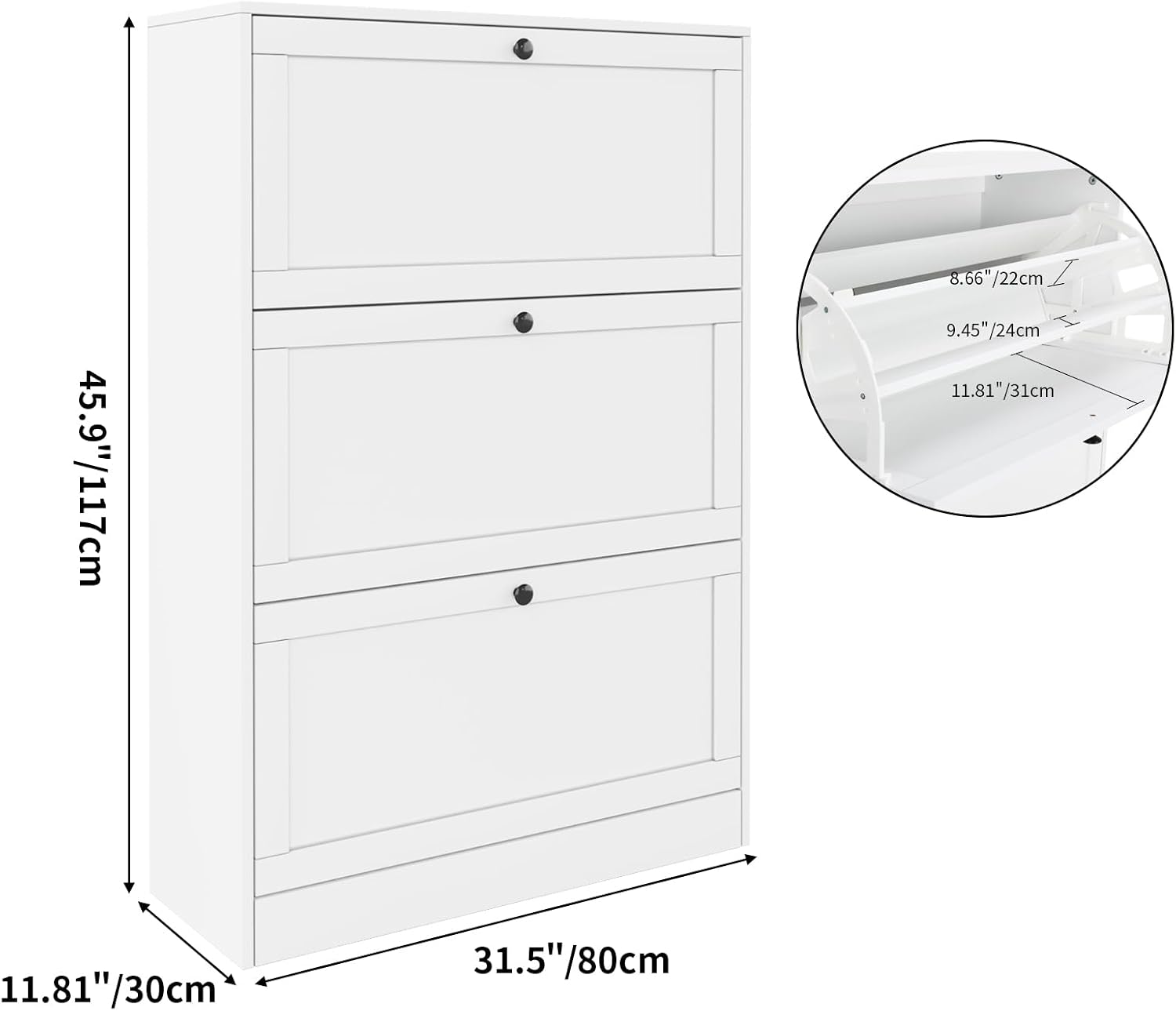 Shoe Storage Cabinet, Three Fl - đánh giá và giá Shoe Rack Cabinet Narrow Entryway