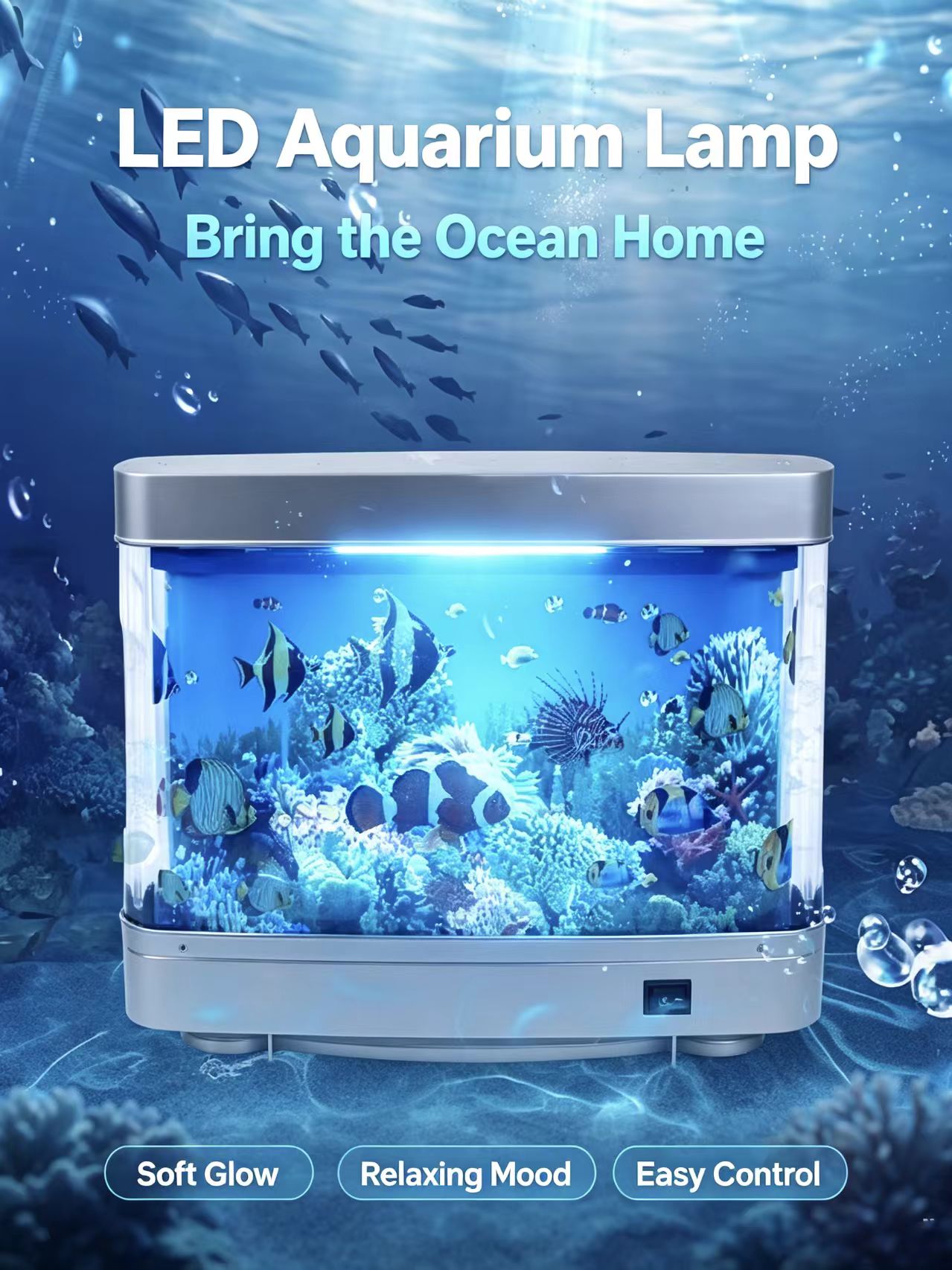 Tropical Fish Tank Lamps Artif - đánh giá và giá Floating Nightstand With Led Light