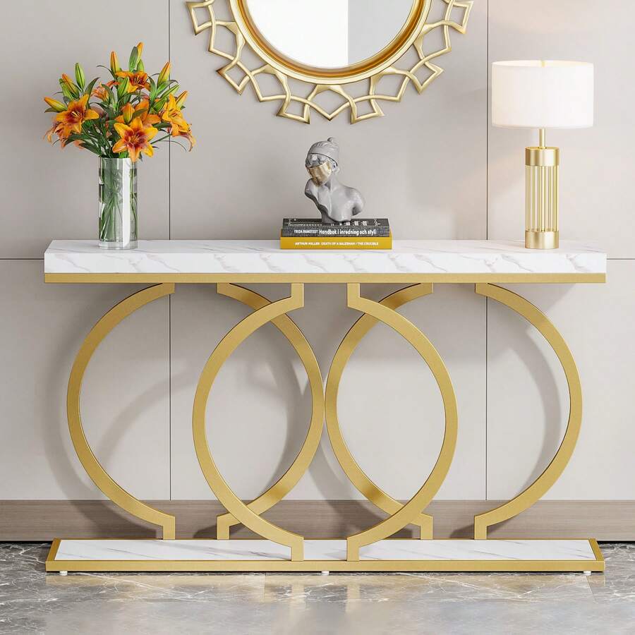 Inch Modern Gold Console Table - đánh giá và giá Sofas
