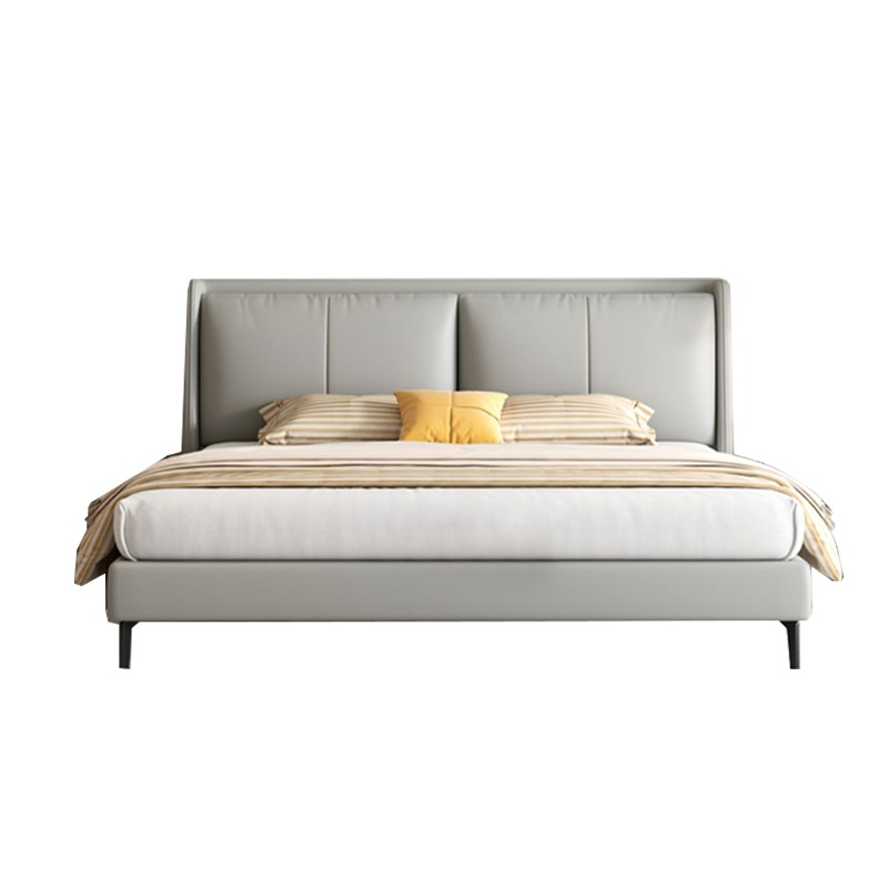 pm-Modern Luxury Caramel Leath - đánh giá và giá Gas Lift Storage Bed Hydraulic