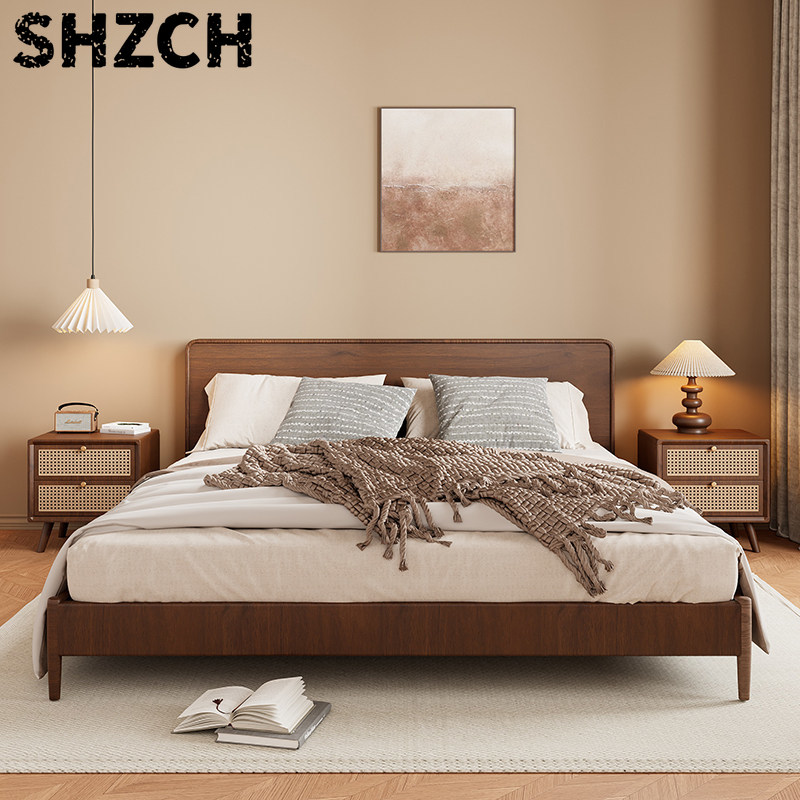Solid Wood Nightstand with Wov - đánh giá và giá Solid Wood Nightstand 2 Drawers