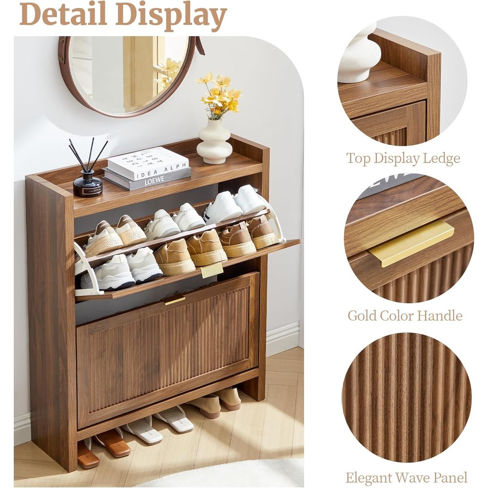 Narrow Standing Wood Shoe Rack - đánh giá và giá Shoe Rack Cabinet Narrow Entryway